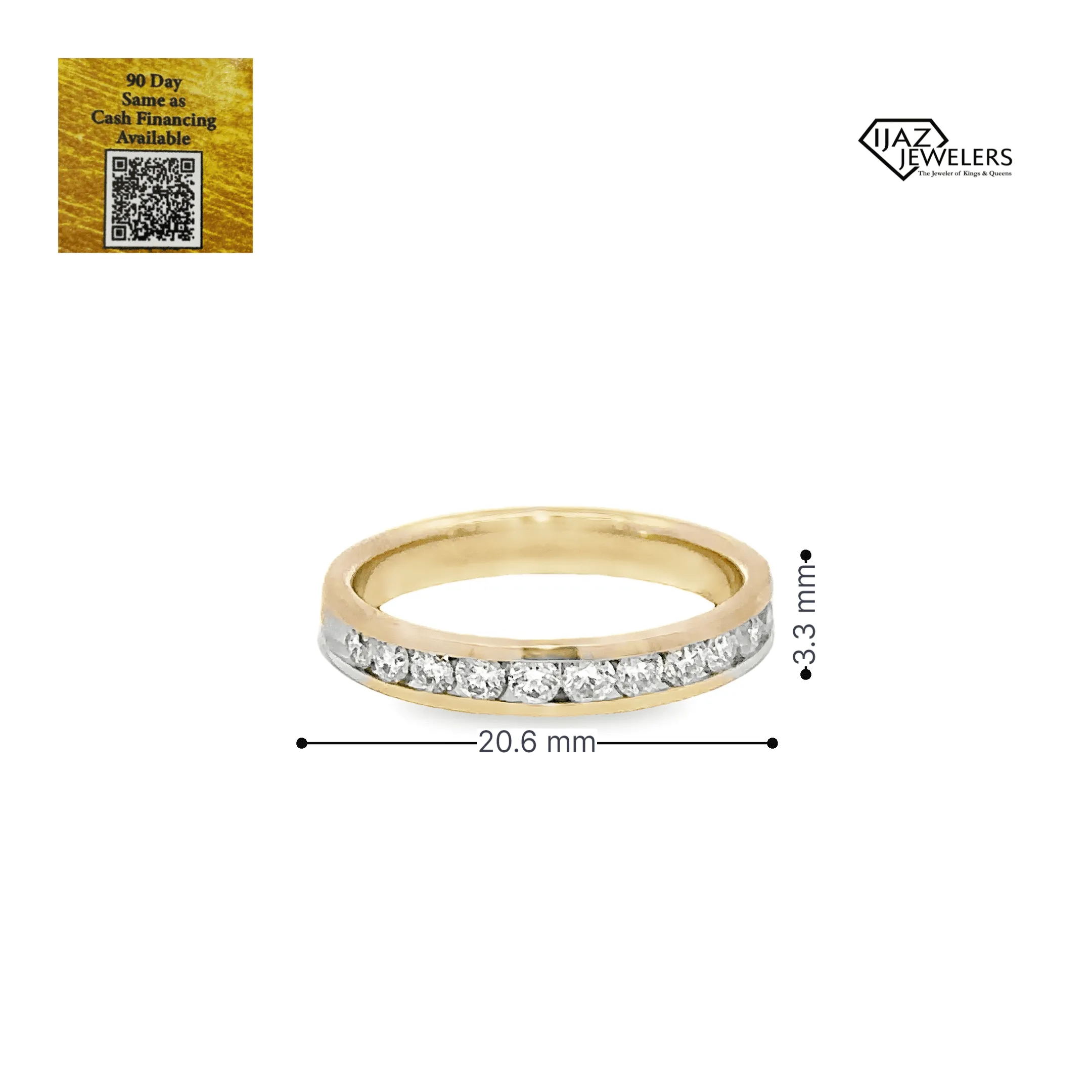 14K Gold 0.50 CTW Diamond Ladies Band