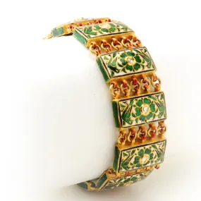 22k Gold and Uncut Diamond Raahil Bracelet