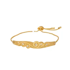 22K Yellow Gold & CZ Bracelet (13.8gm)