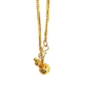 22Kt Gold Chain & Globe Pendant