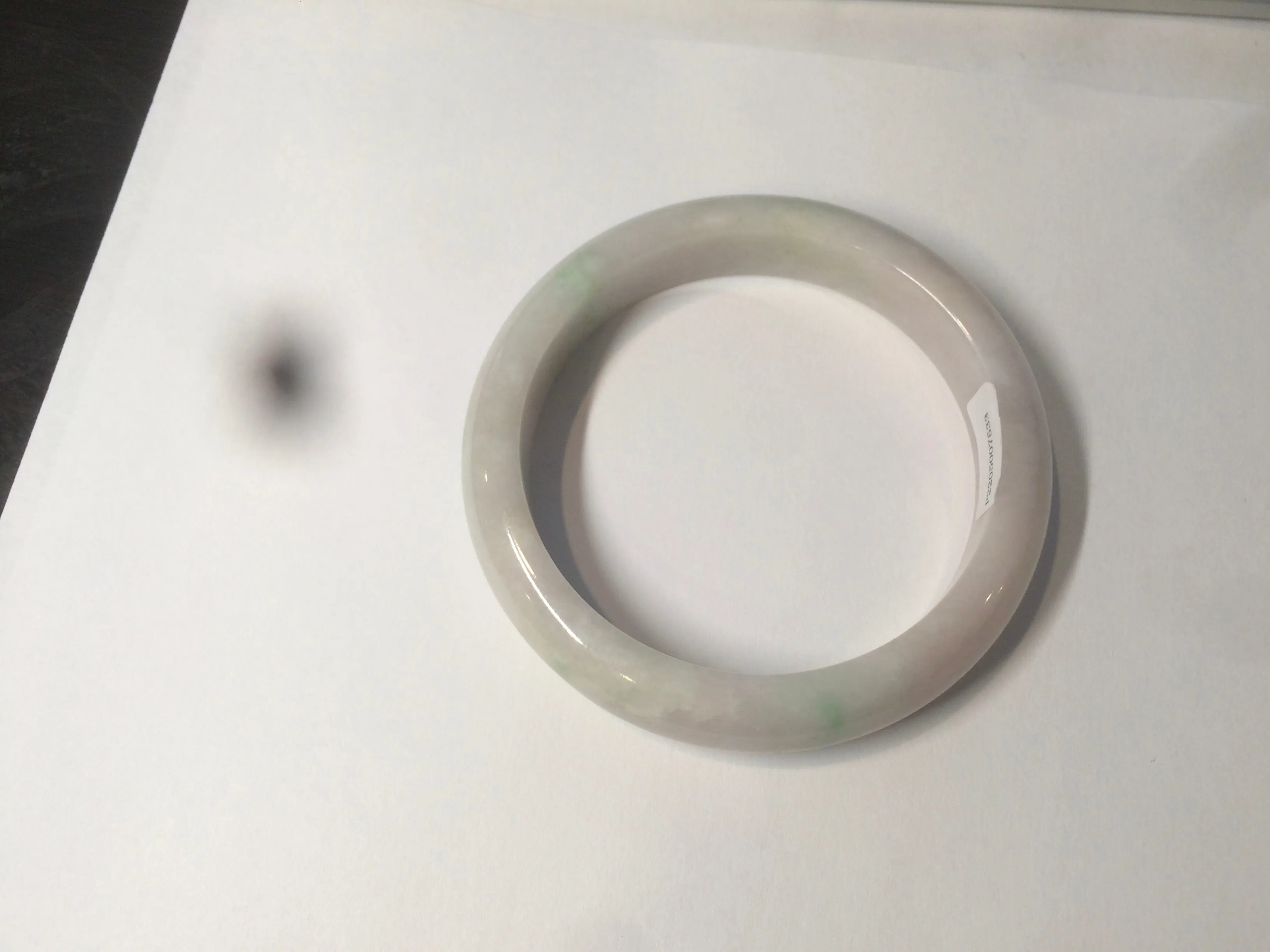 56.2 mm certificated Type A 100% Natural light green/yellow/purple Jadeite Jade bangle AM7-7533