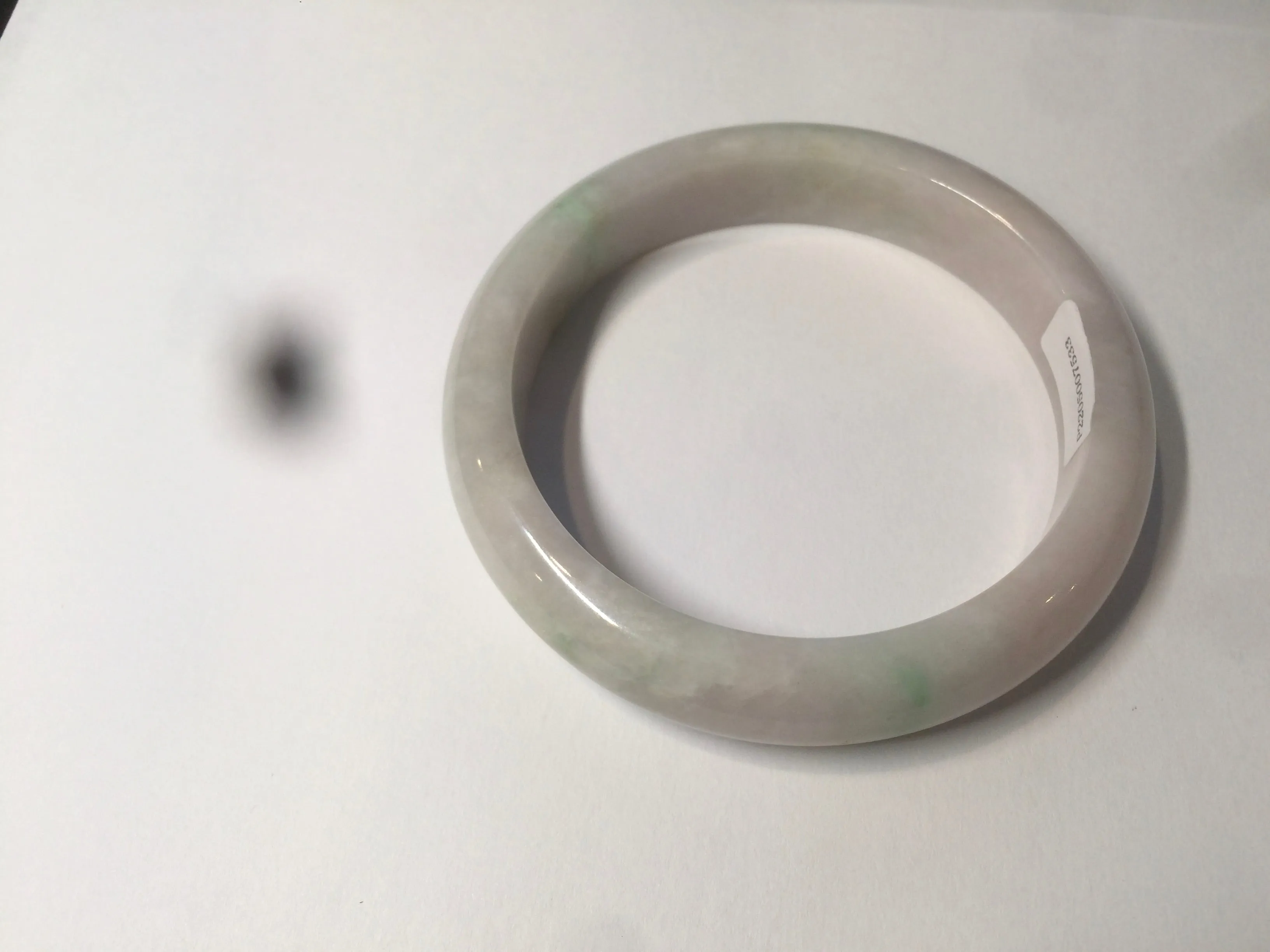 56.2 mm certificated Type A 100% Natural light green/yellow/purple Jadeite Jade bangle AM7-7533