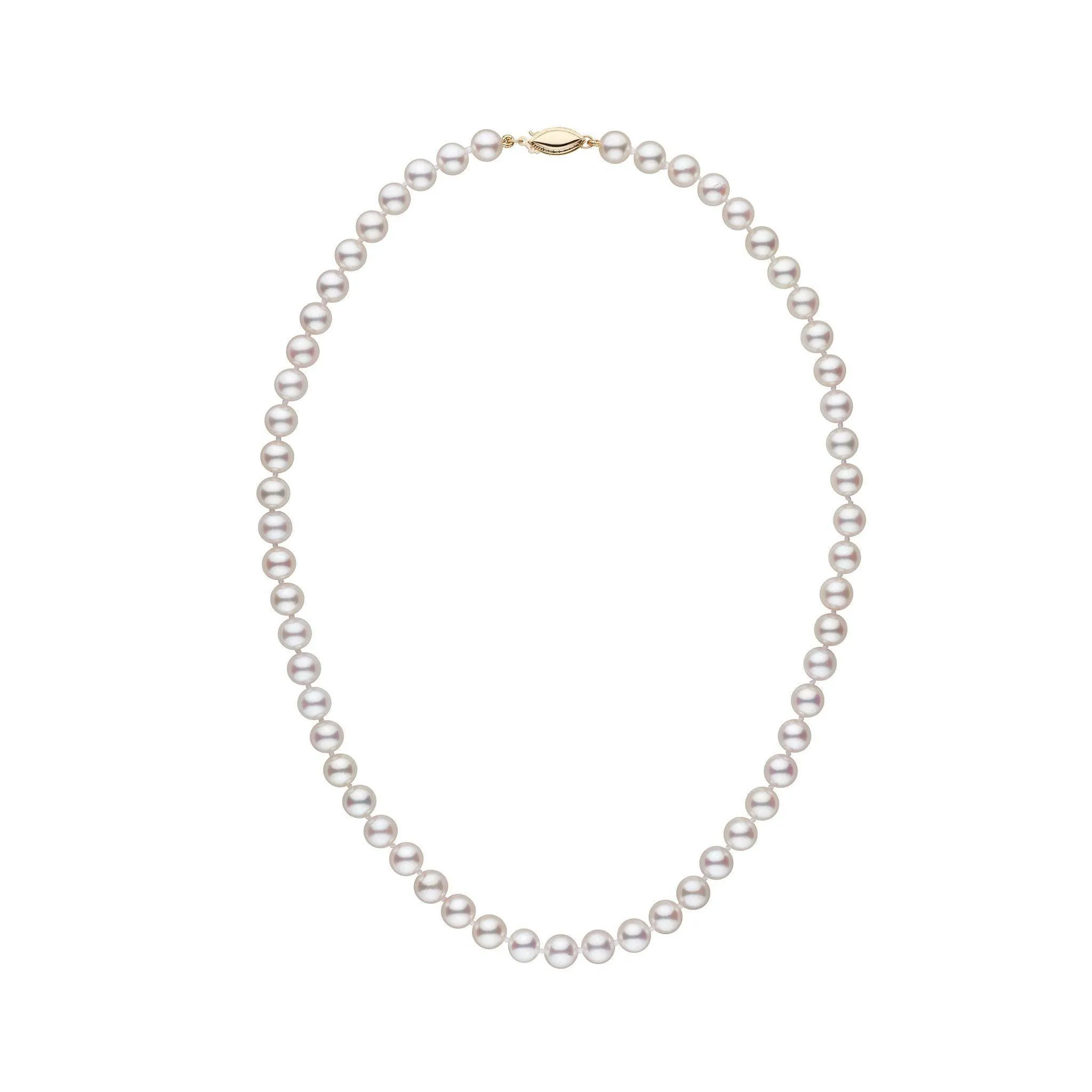 6.5-7.0 mm 16 Inch AAA White Akoya Pearl Necklace