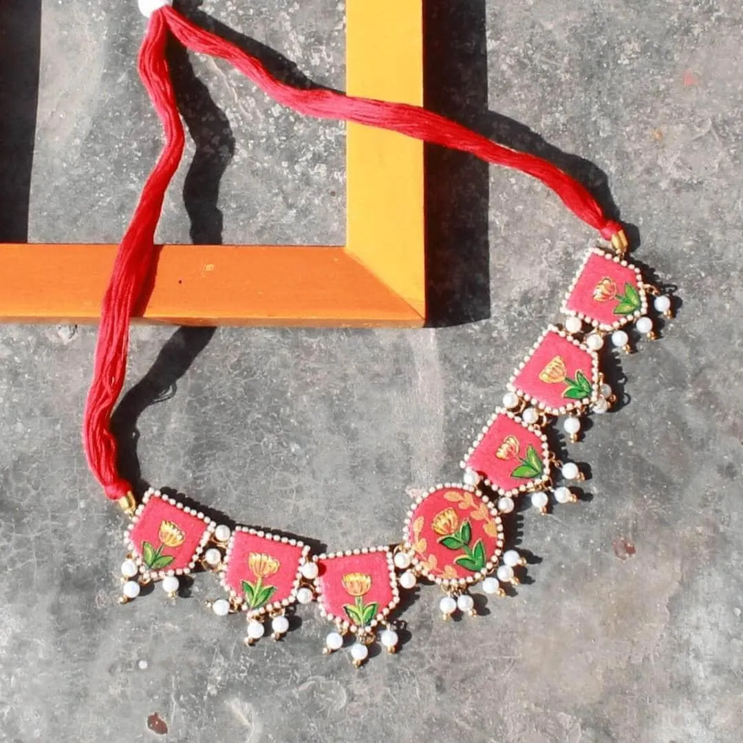 Adhira Handpainted Red (Necklace)