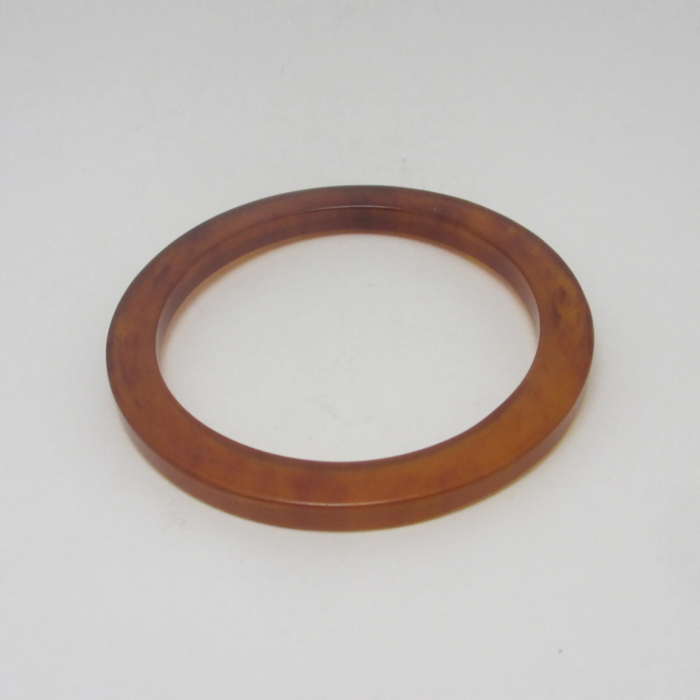 Amber Plastic Bangle Bracelet Vintage c1960