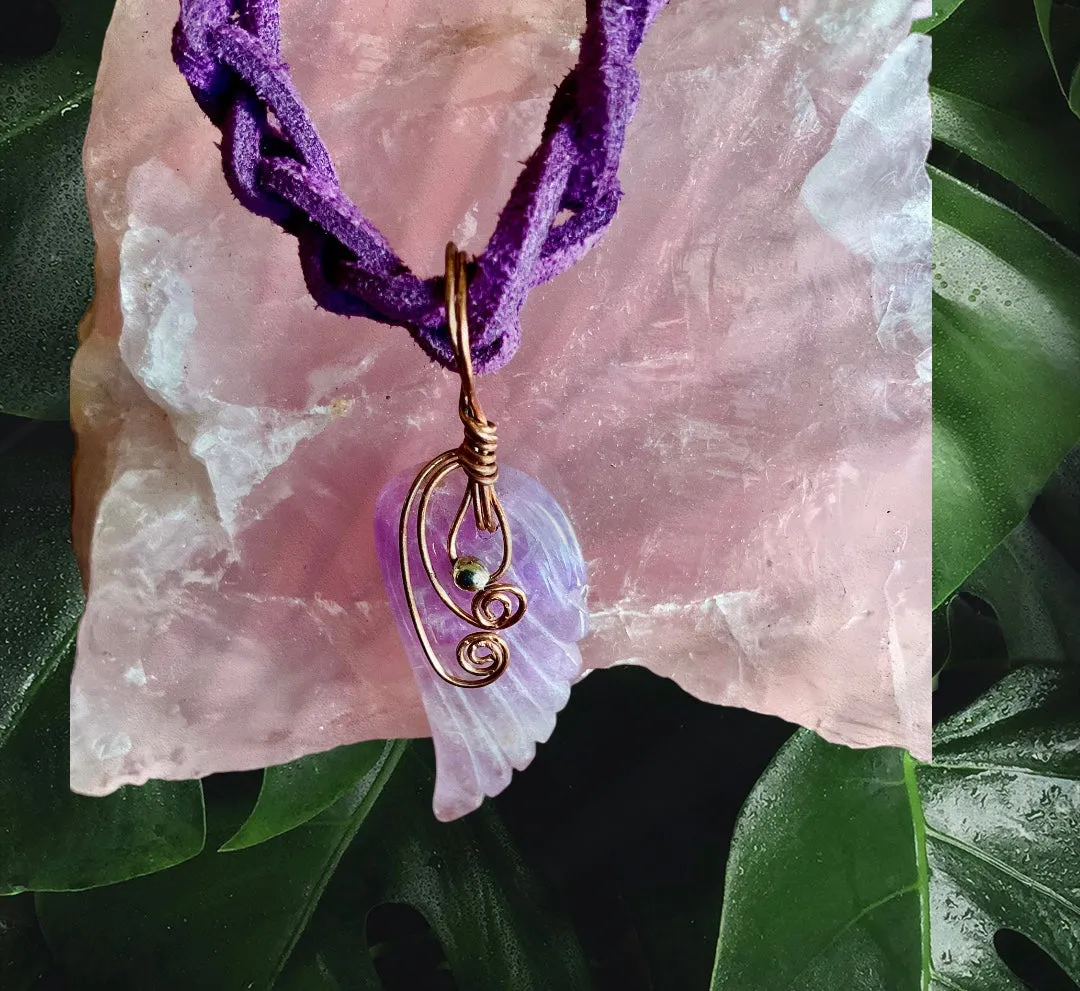 Amethyst Angel Wing