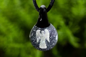 Angel Hologram Pendant with Infused Cremation Ash