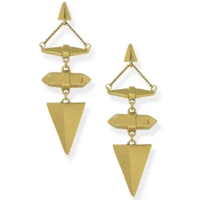 Antique arrow drop earring