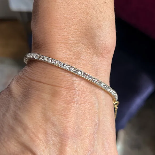 Antique Rose Cut Diamond Bracelet