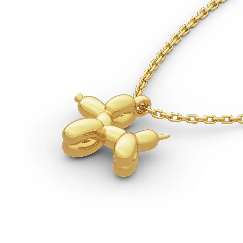 Balloon Dog Pendant Necklace