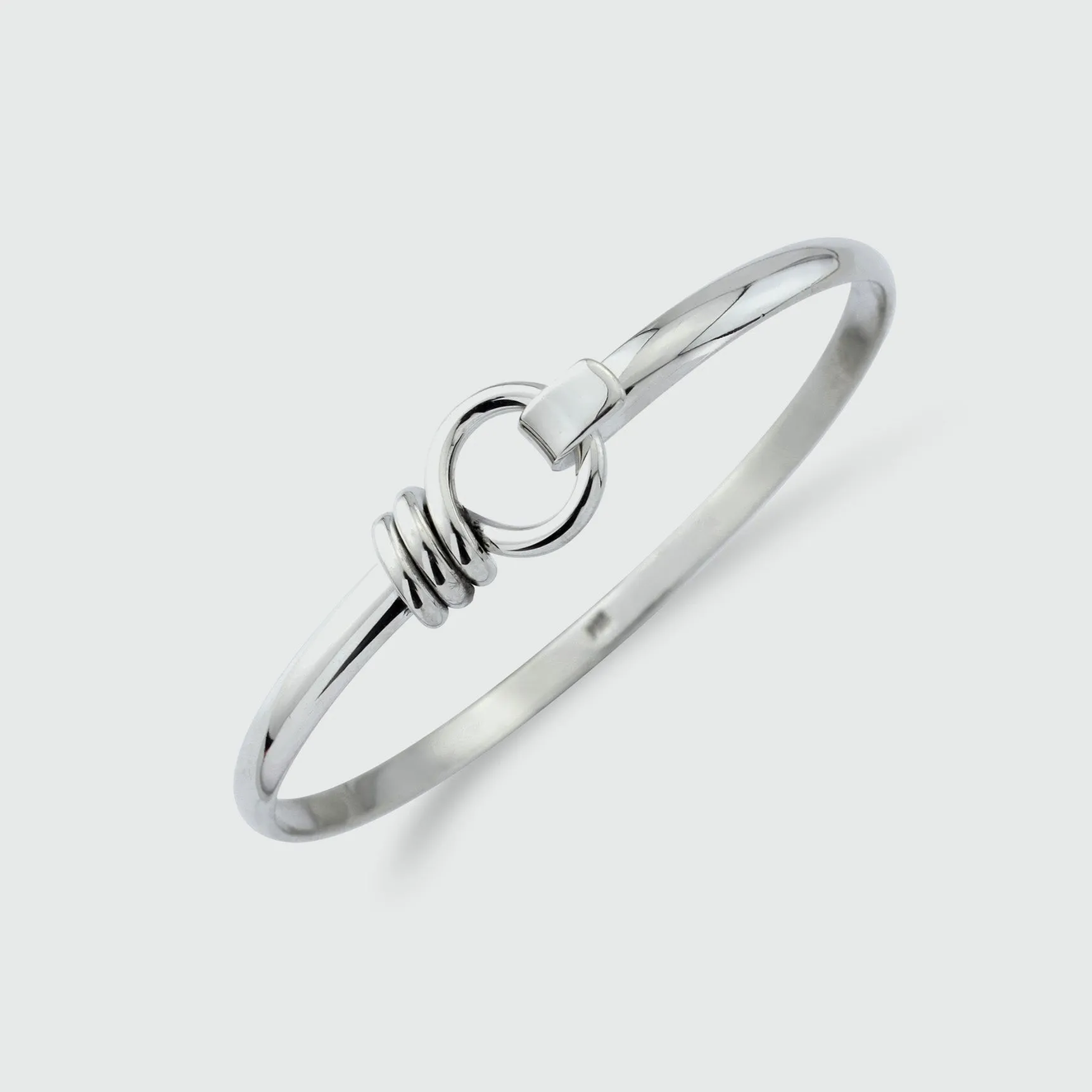 Bayswater Solid Sterling Silver Rope Bangle