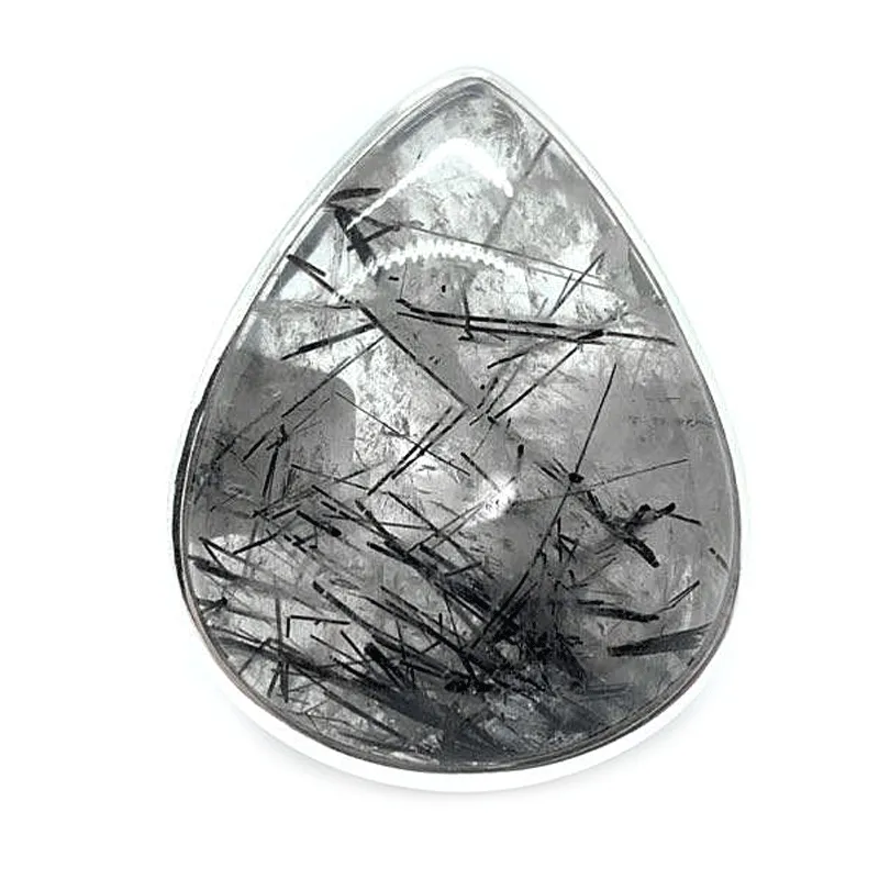 Black Rutilated Quartz Statement Ring