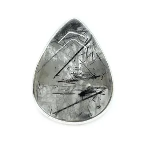 Black Rutilated Quartz Statement Ring