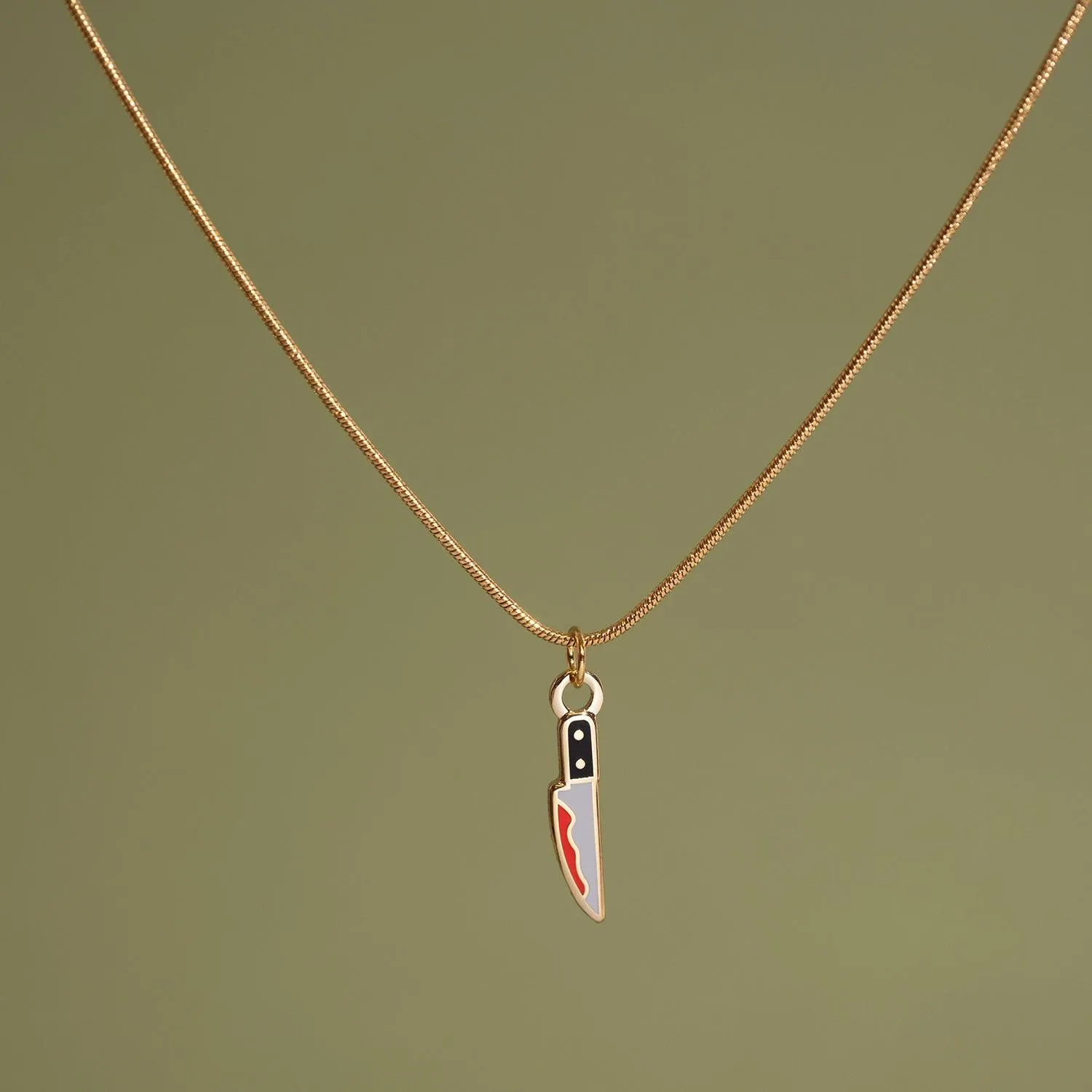 Bloody Knife Necklace