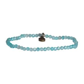 Blue Apatite Mini Gemstone Bracelet