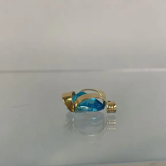 BlueTopaz 14kt Pendant