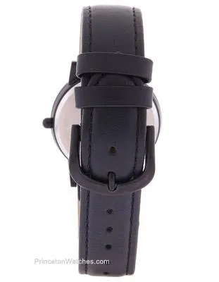 Bulova Frank Lloyd Wright Midsize Exhibition Watch with Elegant Black Leather Strap