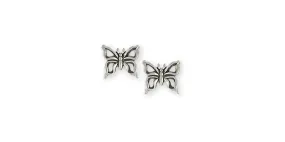 Butterfly Earrings Jewelry Sterling Silver Handmade Butterfly Earrings SWB-E