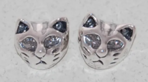 Cat Stud Earrings