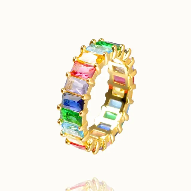 Churcha Rainbow Ring Gold