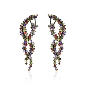 COLOURFUL LUXURY STATEMENT EARRINGS