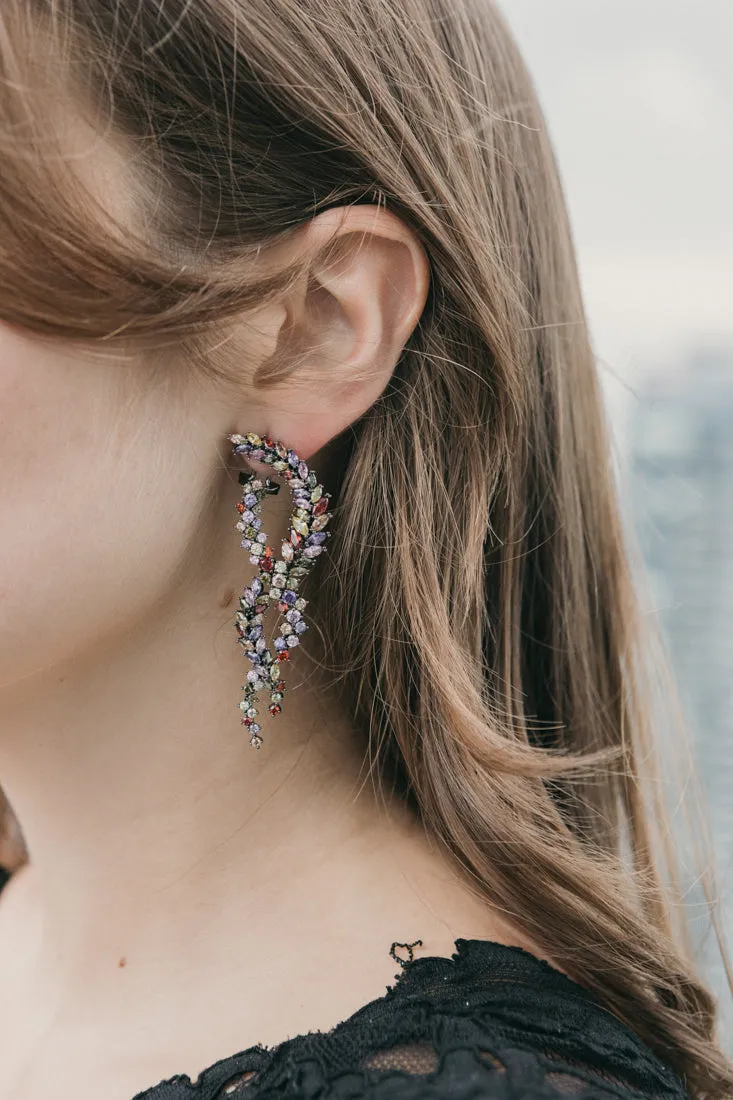 COLOURFUL LUXURY STATEMENT EARRINGS