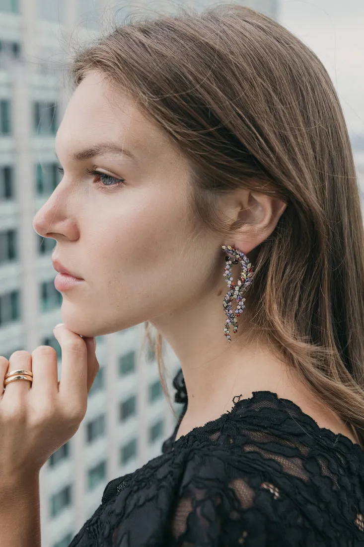 COLOURFUL LUXURY STATEMENT EARRINGS