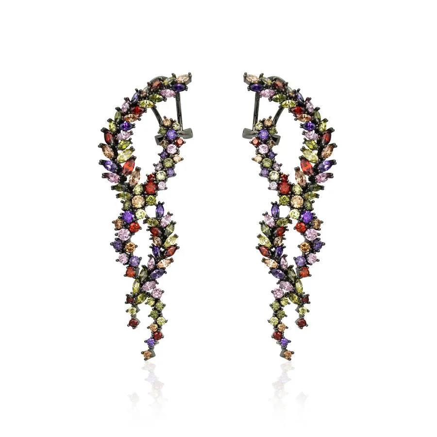 COLOURFUL LUXURY STATEMENT EARRINGS