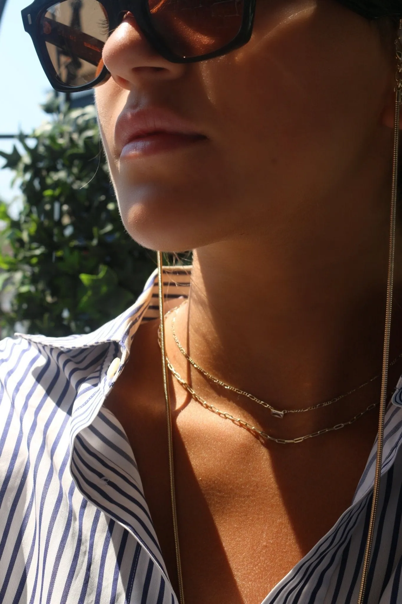 Convertible Snake Chain Necklace For Eyewear