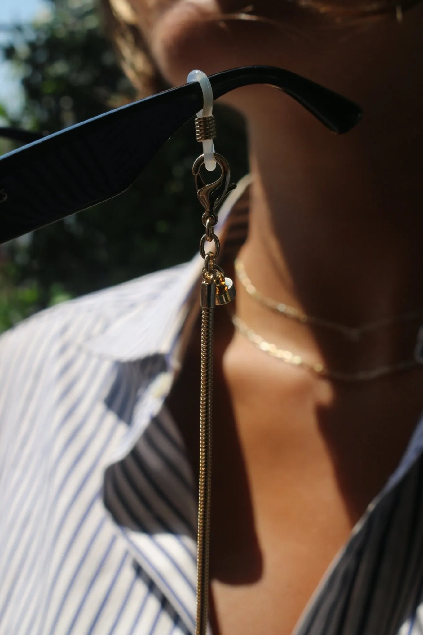 Convertible Snake Chain Necklace For Eyewear