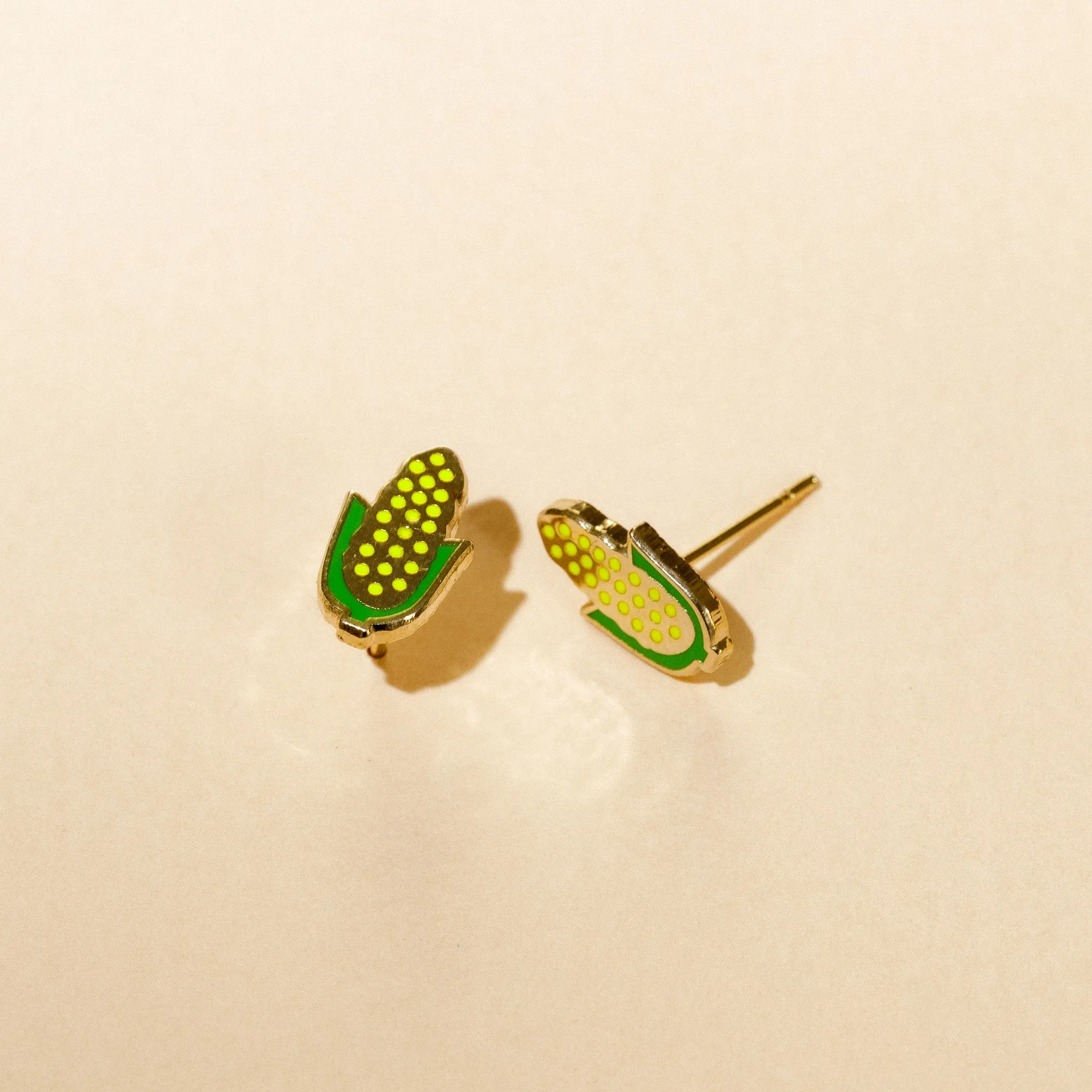 Corn on the Cob Stud Earrings