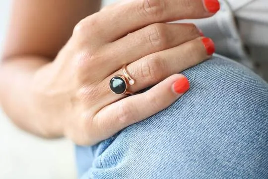 Rose Gold Cosmic Spiral Ring by Moonglow