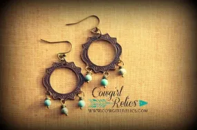 Coyanosa Rustic Chandelier Western Earrings