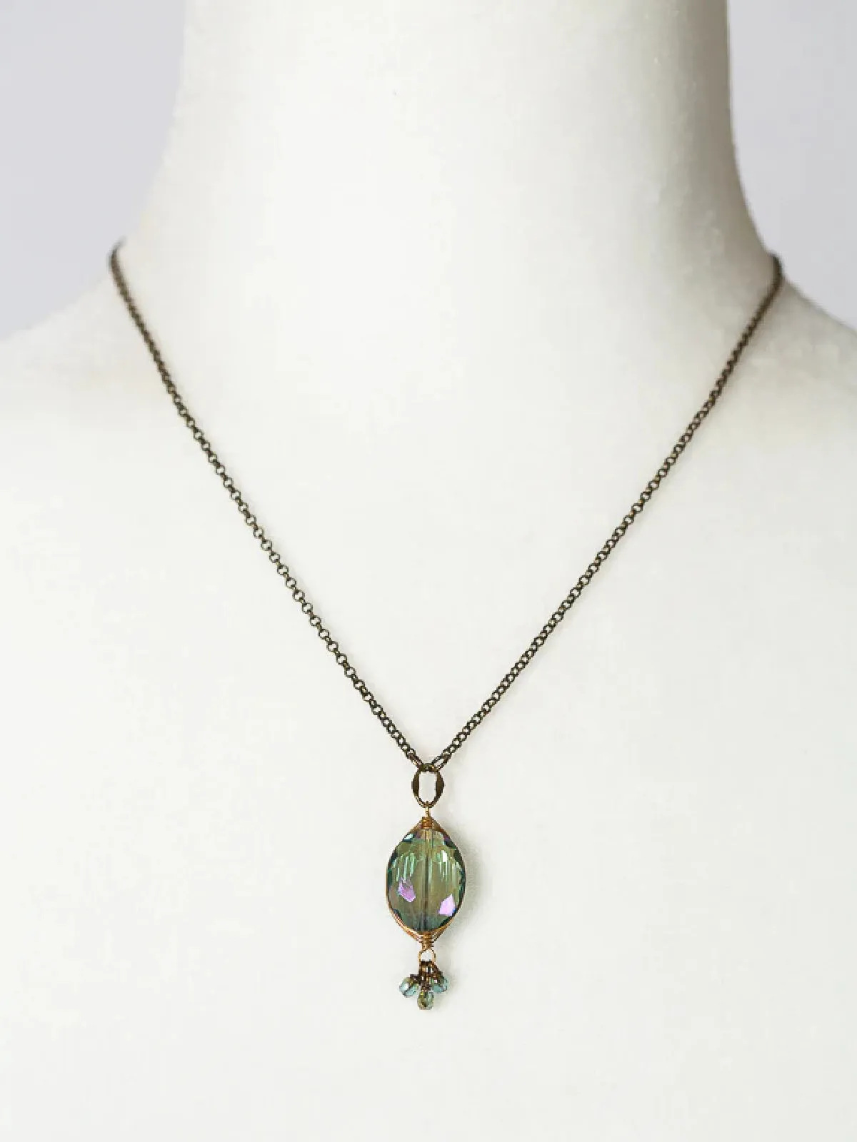 Crisp Autumn Crystal Necklace by Anne Vaughan