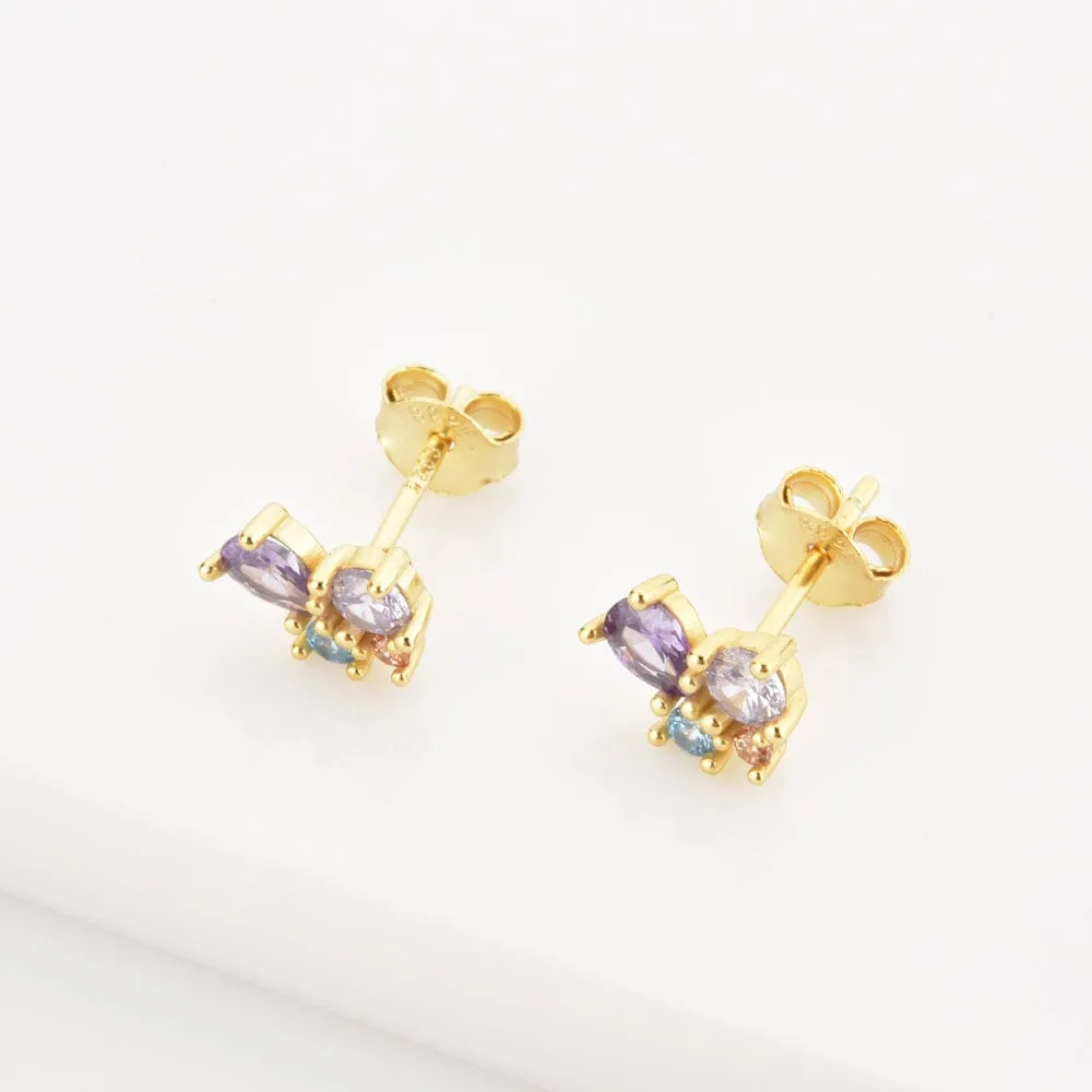 Cute and Elegant Stud Earrings - 925 Sterling Silver