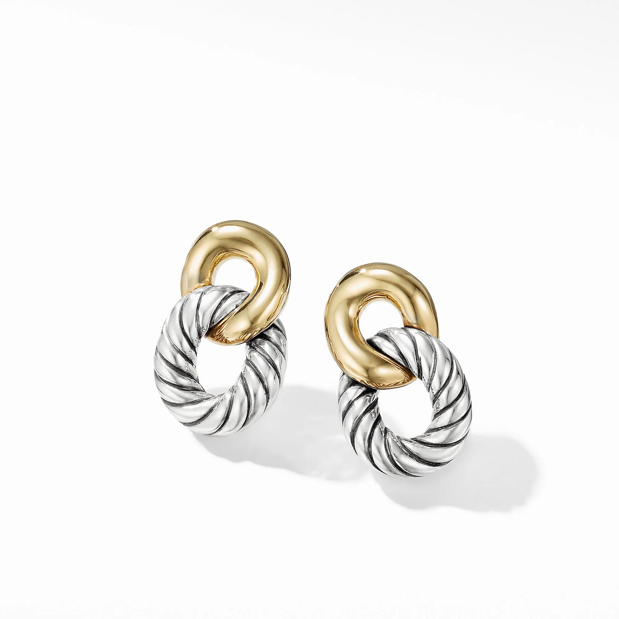 David Yurman Belmont Drop Earrings with 18K Gold