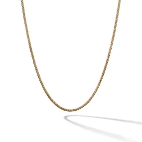 David Yurman Box Chain Necklace in 18K Yellow Gold, 1.7mm