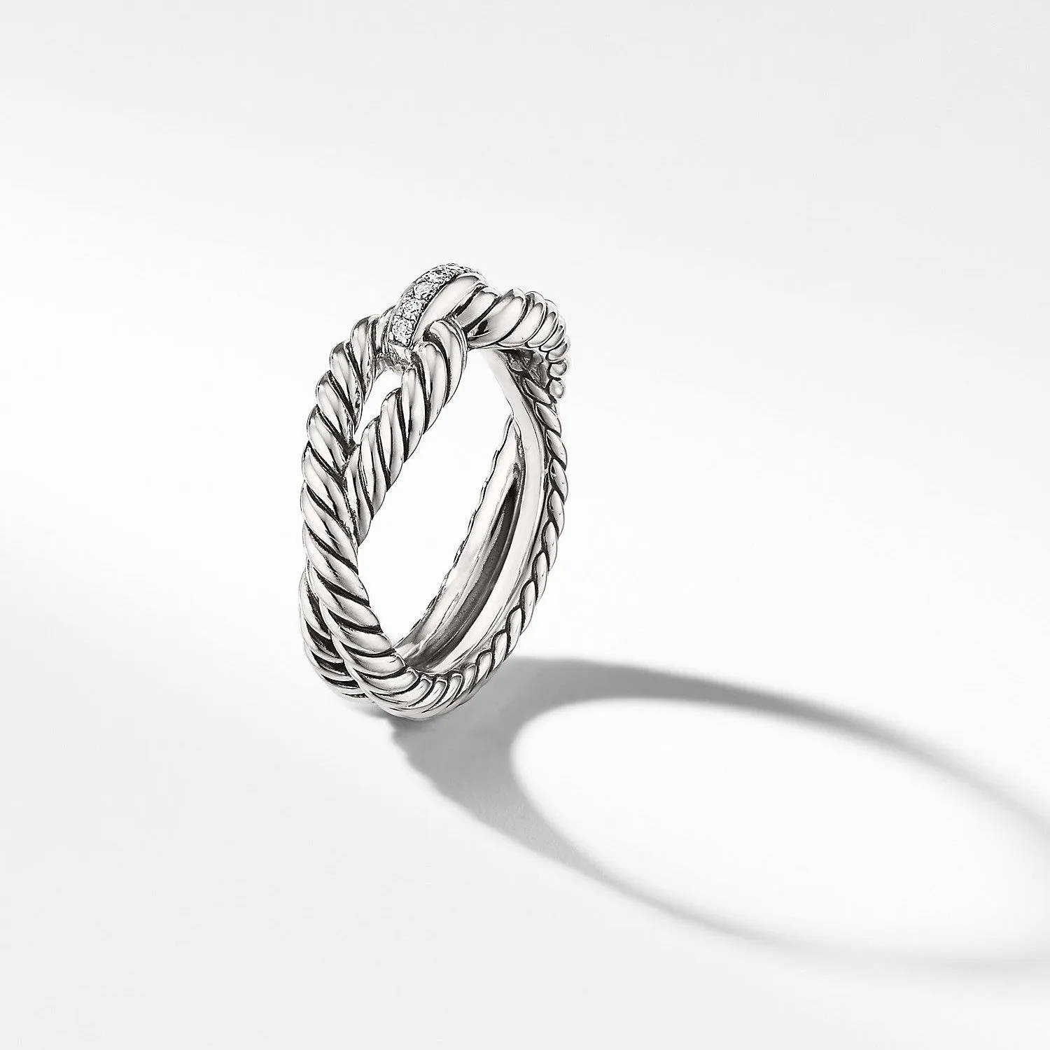 David Yurman Cable Loop Diamond Ring 8MM