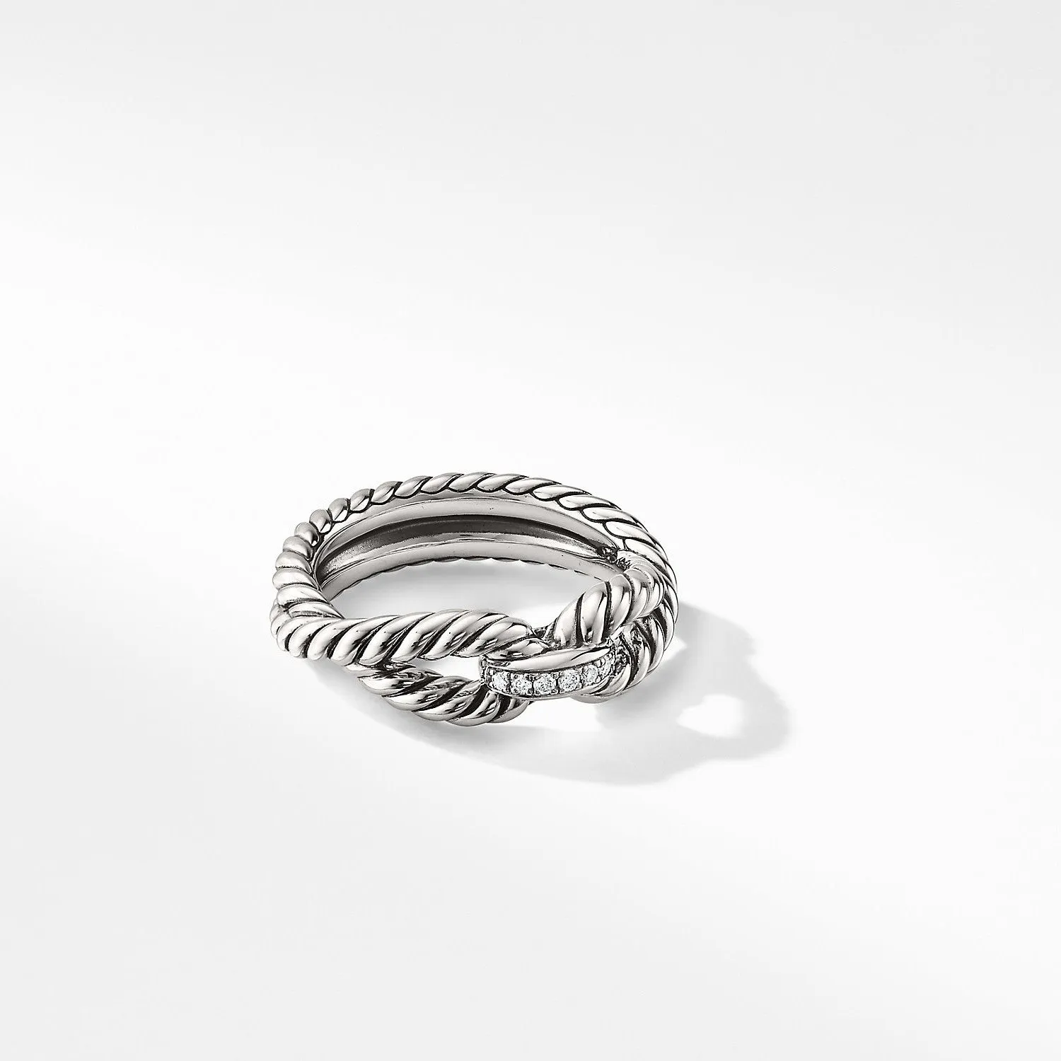 David Yurman Cable Loop Diamond Ring 8MM