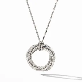 David Yurman Crossover Diamond Necklace 21MM