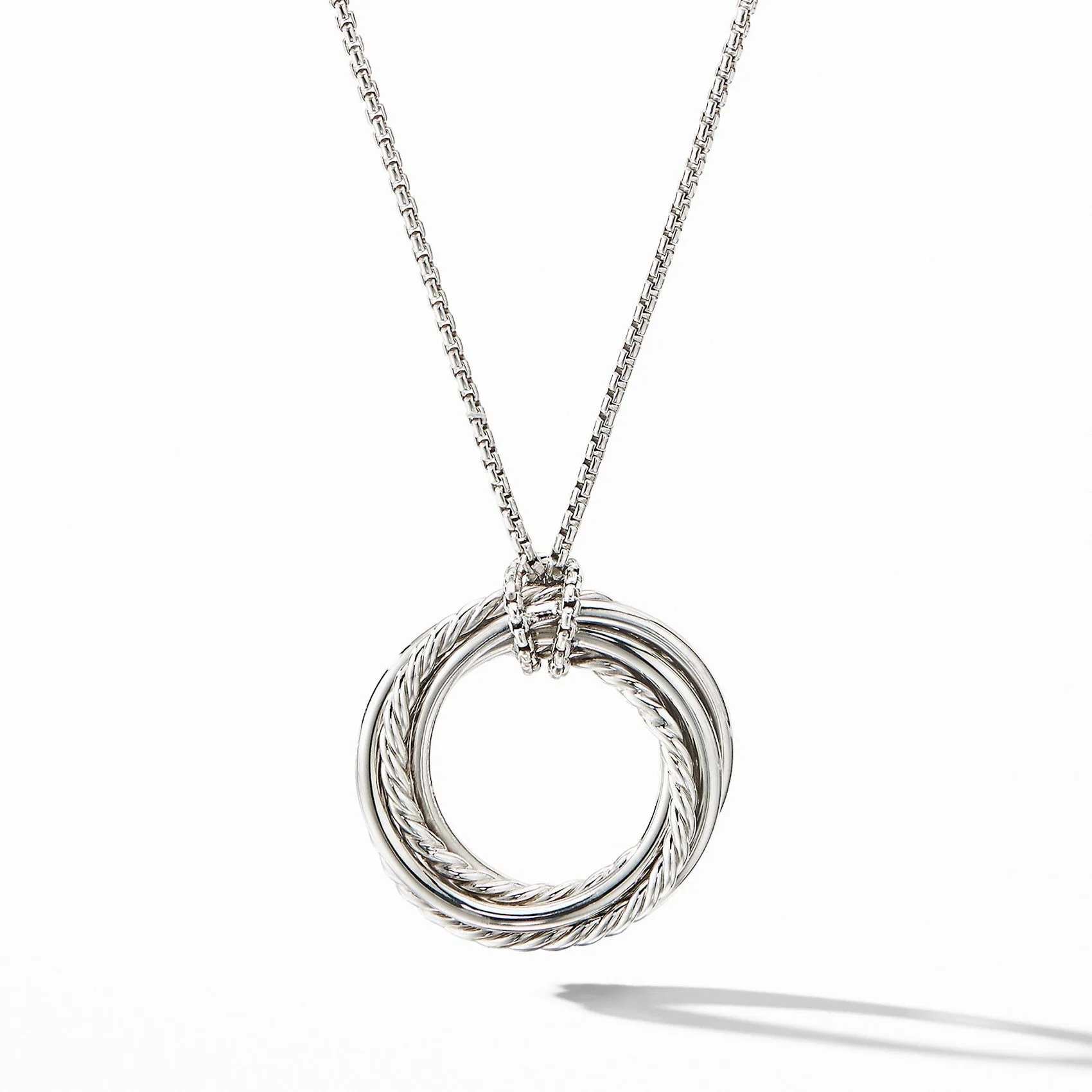 David Yurman Crossover Diamond Necklace 21MM