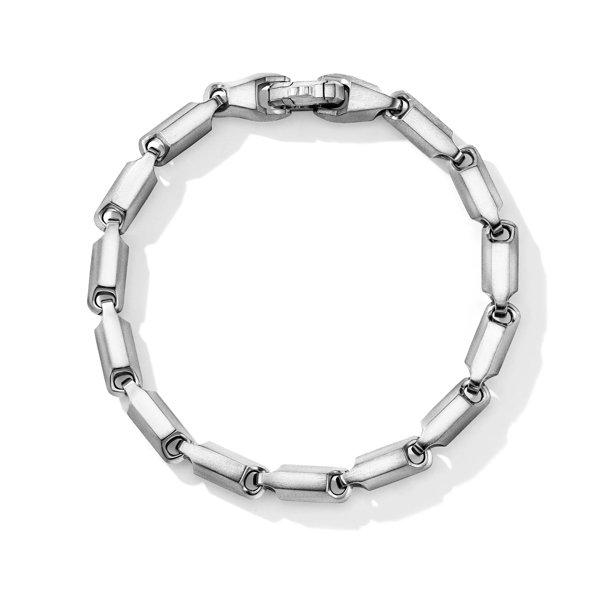 David Yurman Gents Faceted Link Bracelet, 6MM