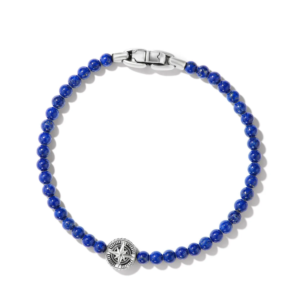 David Yurman Gents Spiritual Beads Compass Bracelet with Lapis