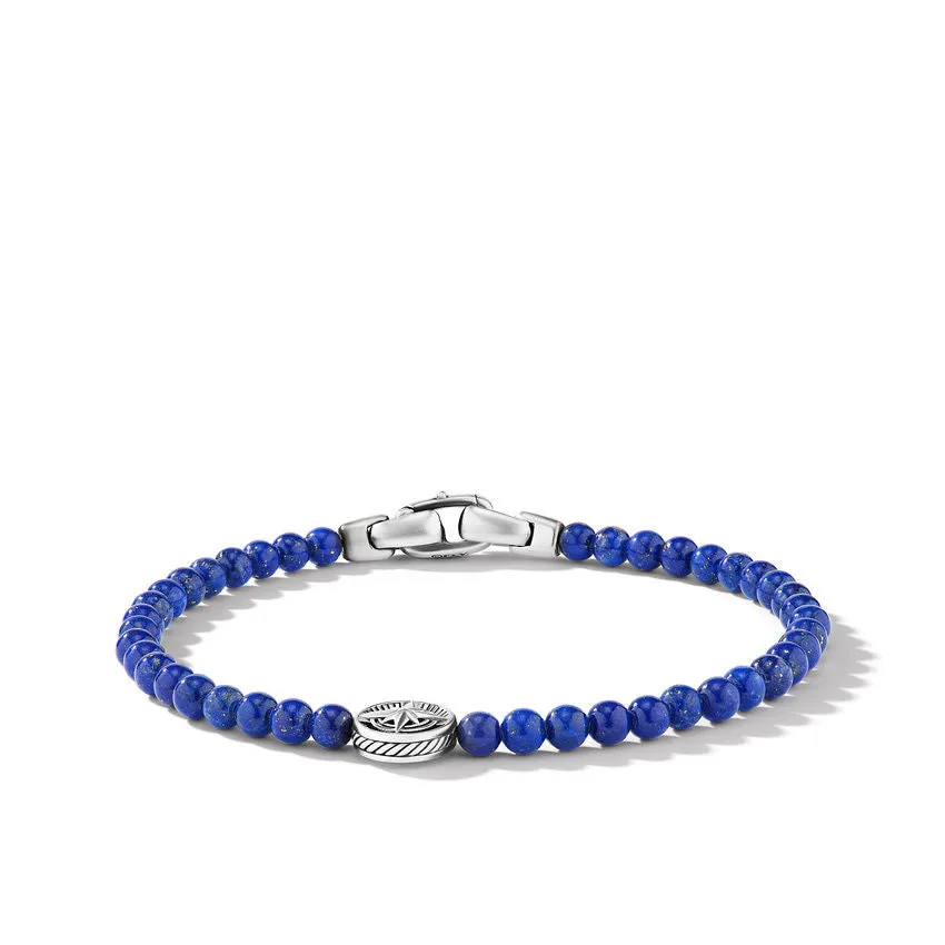 David Yurman Gents Spiritual Beads Compass Bracelet with Lapis