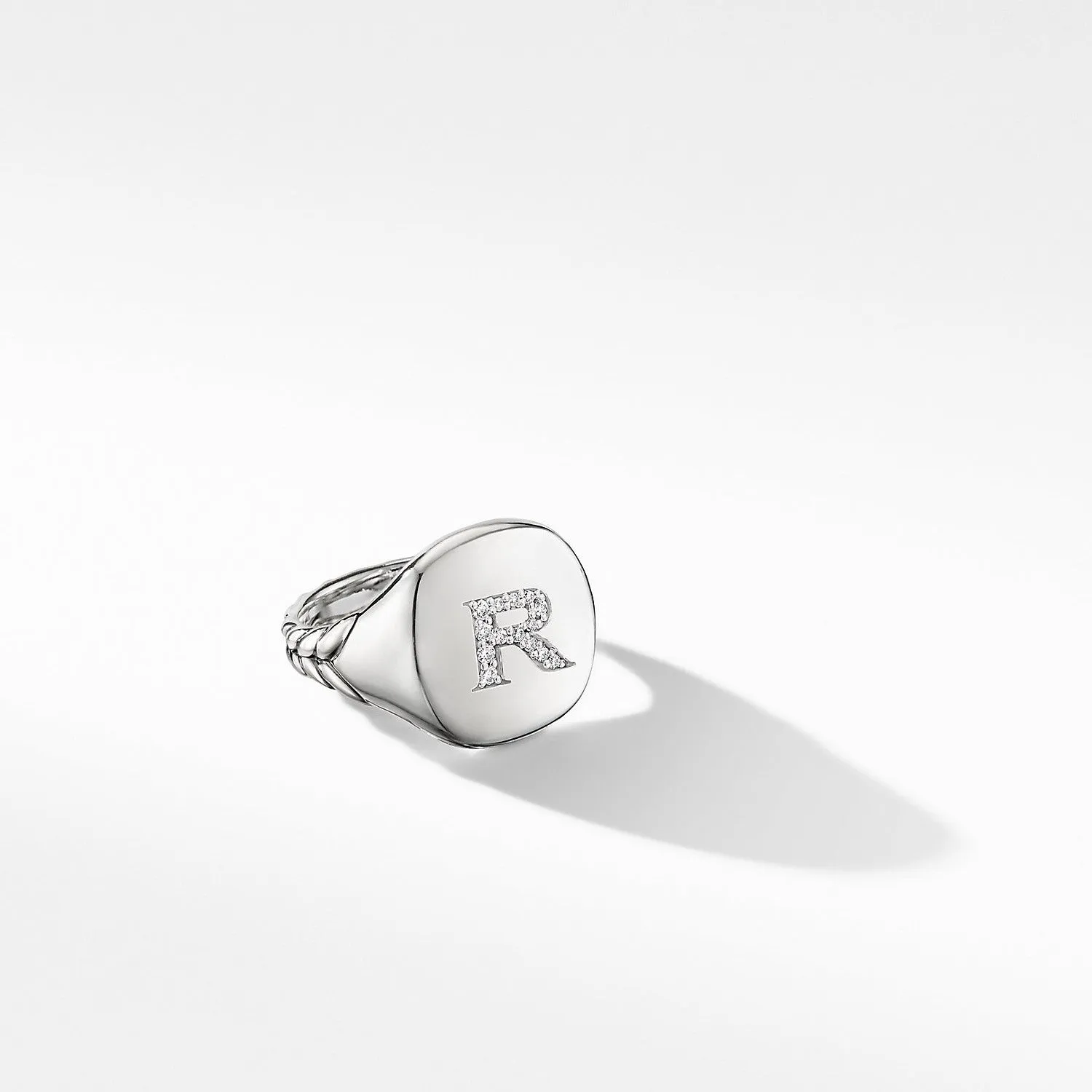 David Yurman Initial Pinky Ring