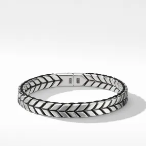 David Yurman Men's Chevron Woven Bracelet 9mm