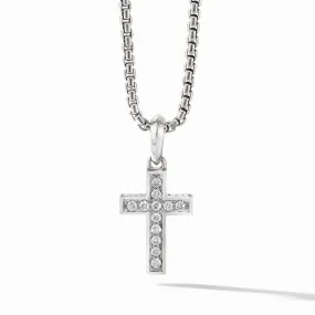 David Yurman Men's Cross Pendant with Pave Diamonds 23MM