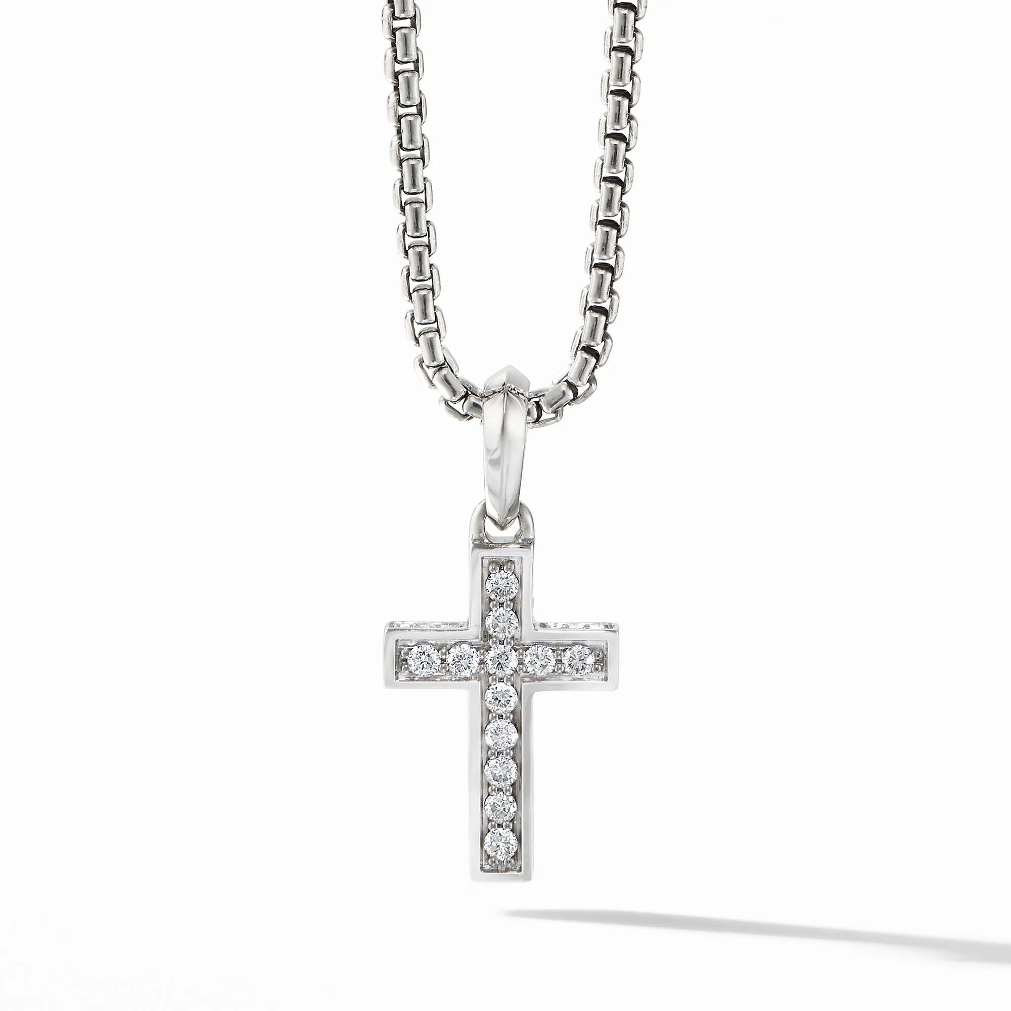 David Yurman Men's Cross Pendant with Pave Diamonds 23MM