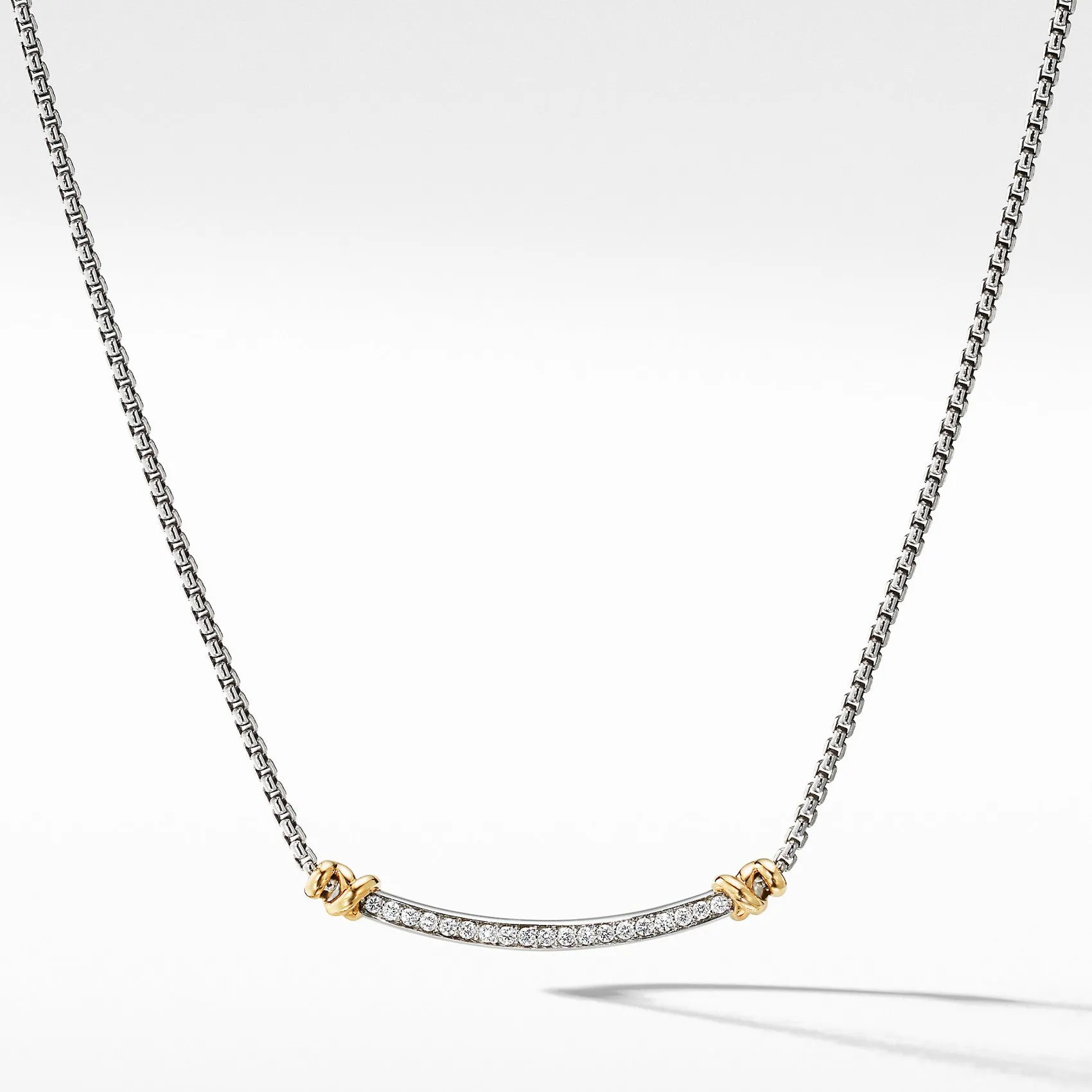 David Yurman Petite Helena Station Diamond Necklace