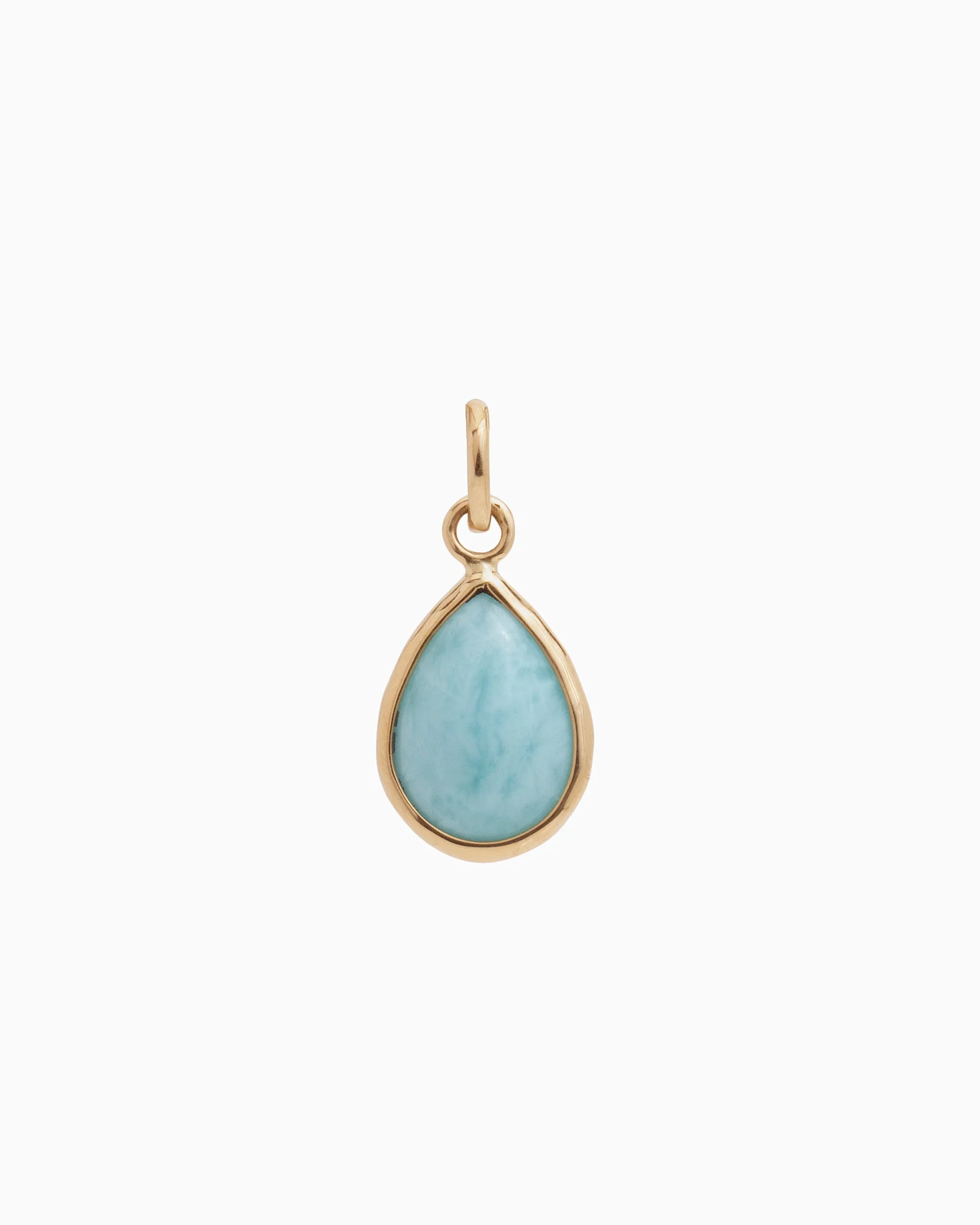 Dewdrop Stone Pendant - Larimar